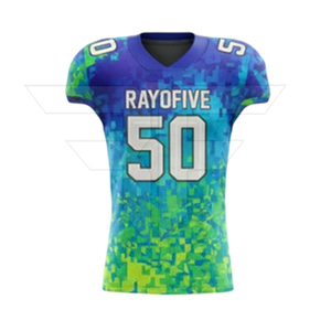 Lightweight Wholesale American Football Uniform High Neck <b>Adjustable</b> <b>Strap</b> Short Sleeve 100% Polyester Quick Dry Breathable All - Product Image 3