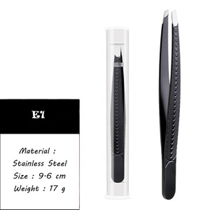 Nouvel ensemble de pinces à épiler professionnelles 2024 avec pointe inclinée, pinces en acier inoxydable pour les sourcils, prix avantageux - Product Image 1