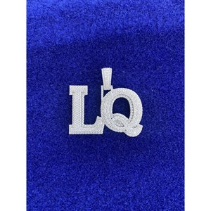 Pendentif personnalisé SHREYA DIAM avec nom, serti de moissanite, plaqué or rose, argent 925, collier tendance pour tous les jours, unisexe - Product Image 3