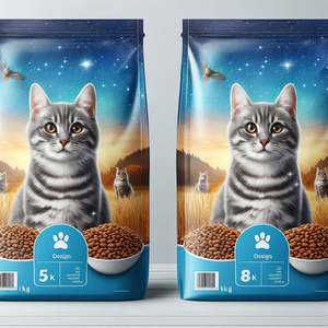 ถุงแบบตั้งปิดผนึกด้วยความร้อนก้นแบนใช้ซ้ำได้สำหรับอาหารสัตว์เลี้ยง15กก. 20กก./40ปอนด์ - Product Image 4