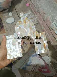 Ensemble nacre de luxe Ramadan Kareem décor de design industriel mobile fait à la main artistique pour le printemps table suspendue style Eid - Product Image 4