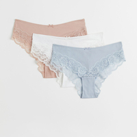 Nueva Oferta Caliente: 1 Pieza de Bragas Hipster para Mujer, Tejido de Algodón Transpirable y Ecológico, Color Sólido Blanco y Negro, para Venta al por Mayor