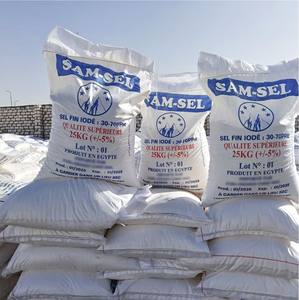 SAM SEL Sel de mer iodé raffiné 25kg Qualité alimentaire Sel de table en poudre 99,8% Haute pureté Vente en gros Exportation - Product Image 2