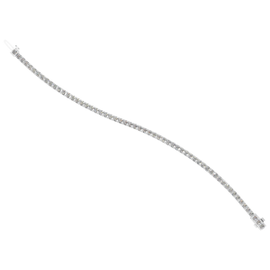 Elegante Brazalete de Cadena Fina de Plata de Ley 925 con Moissanita de 5.94 Quilates, Chapado en Rodio, Joyería Personalizada, Regalo para Mujer, Fiesta - Product Image 1