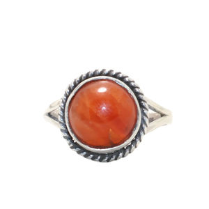 Beautiful Carnelian Gemstone <b>Ring</b> 925 Sterling Silver Jewelry Wholesale Price Silver <b>Rings</b> Handmade Customized Orange Stone <b>Ring</b> - Product Image 1