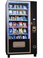 Máquina Expendedora de Bebidas y Alimentos Congelados, Gran Capacidad (200-300), Cumple con ADA, Gestión Basada en la Nube, Pago con Tarjeta de Crédito/Efectivo/Monedas