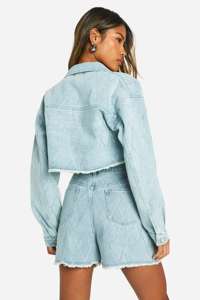 เสื้อแจ็คเก็ตยีนส์สั้นแบบถักสำหรับผู้หญิง คุณภาพสูง ปี 2026 ระบายอากาศได้ดี กันน้ำ พร้อมตัวเลือกปรับแต่งได้ - Product Image 2