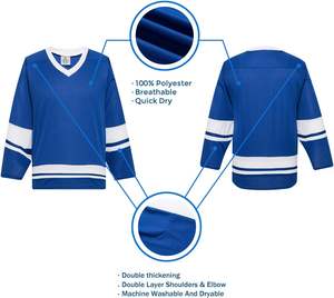 Uniforme de hockey sur glace respirant de qualité supérieure, équipement d'équipe personnalisé avec couleurs et logo sur mesure, service OEM en gros, distributeur d'entreprise - Product Image 3