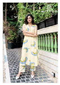 Colección Kurti Bottom formal para chicas de moda india y pakistaní con estampado de rayón exclusivo al por mayor para fiestas de verano e invierno - Product Image 5