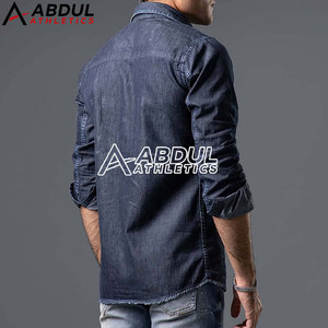 Camisa de Mezclilla para Hombre, Corte Ajustado, Fabricación Profesional, Ropa Casual para Uso en Exteriores, con Personalización - Product Image 4