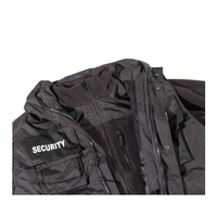 Veste bomber longue réfléchissante imperméable en toile pour homme, à capuche, matelassée, col montant, chauffante - Vêtement de travail d'hiver pour la sécurité
