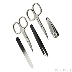Professional German Stainless Steel <b>Nail</b> Scissors Clipper 7 in 1 Single Spring Luxurious Manicure & Pedicure <b>Set</b> Case - Product Image 4
