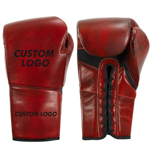 ถุงมือชกมวยหนัง PU คุณภาพพรีเมียม สีแดงเลือด ปี 2025  แบบสั่งทำพิเศษ  ซับแรงกระแทก ระบายอากาศได้ดี น้ำหนักเบา พร้อมเชือกผูก - Product Image 1