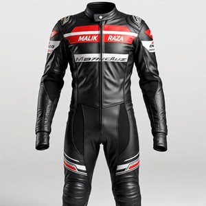 Commande en gros Combinaison en cuir 2 pièces Malik Raza | SCCI Équipement moto vérifié - Product Image 4