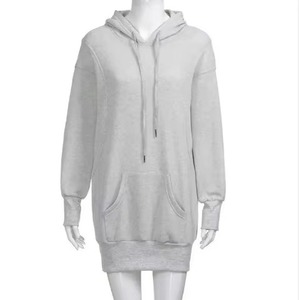 Kamro Sport <b>Women</b> Casual Drop Shoulder Cotton Sweatshirt Long Plain Fleece Hoodie Custom Unisex Crewneck Knitted Breathable Soft - Product Image 3