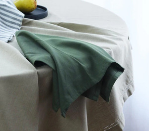 Vente en gros d'essuie-tout de cuisine néo-zélandais design durable, lin épais hollandais brodé de fleurs, compressé de golf uni - Product Image 5