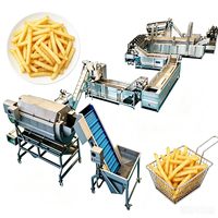 Vollautomatische Industrielle Produktionslinie für Tiefkühl-Pommes Frites, Frische Maniok-Sticks und Kartoffelchips