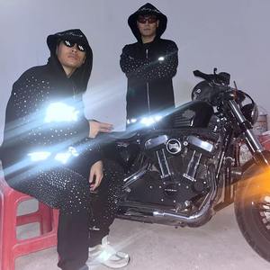 Custom Zipper Windbreaker Jacket and <b>Nylon</b> Track Pants Set Stripe Design Tracksuit for Men Jogger <b>Nylon</b> Windcheater Sets Men's - Product Image 5