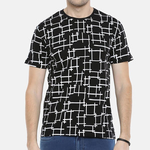 เสื้อยืดสำหรับผู้ชายพิมพ์ลายแบบระเหิดสีทึบออกแบบได้ตามที่ต้องการ - Product Image 1