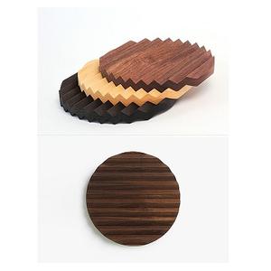 Vintage Coasters Round Zigzag Design With Wood Table Pad & <b>Mat</b> <b>Dinner</b> Breakfast Natural Finishing Coaster for Home & Table Decor - Product Image 1