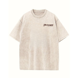 Camiseta de Hombre de Último Diseño, Color Sólido, Hombros Caídos, 100% Algodón, Tejido de Punto, Secado Rápido - Product Image 1