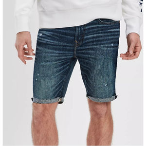 2025 respirant Denim Shorts jean lavé à l'acide style baggy court hommes pantalons coton OEM personnalisé lavé Demin demi-pantalon Shorts - Product Image 1