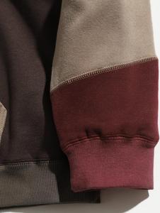 Personalizado 500 GSM % algodón Unisex XL tamaño Casual Sudadera con capucha de gran tamaño con logotipo bordado impresión hombres sudaderas con capucha en blanco conjunto - Product Image 3