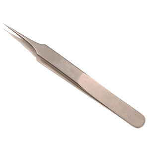 Pince à épiler à pointe de fibre de cils d'extension de corée du sud de marque privée de qualité parfaite la plus élevée - Product Image 3