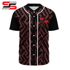 High Quality Quick Dry Baseball Jersey Custom Sublimated Sportswear with Durable Button Uniform Breathable Design Latest Style - Product Image 3
