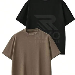 T-shirt à manches courtes à col rond, coupe classique, personnalisé, 100% coton, tissu tricoté, style décontracté, respirant, séchage rapide, écologique, numérique - Product Image 2