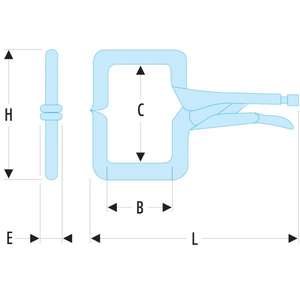 Pince de serrage Facom C-Clamp pour soudage à l'arc, pour supports de soudure - Product Image 2