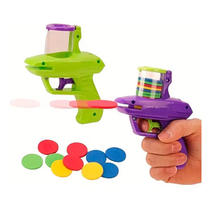 Pistolet lanceur de disques 2 pièces pour enfants - Couleurs assorties - Product Image 3
