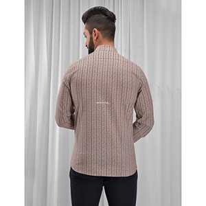 Chemise pour homme, 100% coton, imprimée avec des motifs floraux à pois, décontractée, manches longues, options de tissu popeline Oxford, fabrication ODM/OEM - Product Image 3