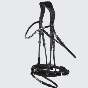 สายบังเหียนหนังแท้สำหรับแข่งม้าอุปกรณ์ขี่ม้า icelandic - Product Image 1