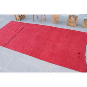 Turkish Rug, 4.6x10 ft Large Rug, Red <b>Brown</b> <b>Wool</b> Rug - Product Image 4