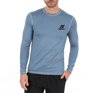 Nouveau style 2026 – T-shirt de compression pour homme en Spandex/Polyester, coupe ample, imprimé, léger, service OEM - Product Image 1