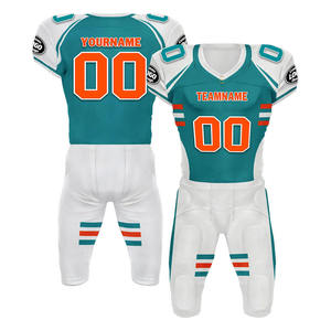 2025 ensemble d'uniformes de football américain à sublimation personnalisée matériau respirant en polyester de haute qualité et uniforme avec logo personnalisé - Product Image 3