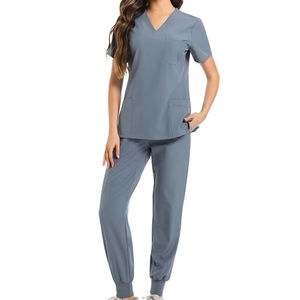 Uniformes de Hospital Transpirables Más Vendidos, Uniformes Médicos Casuales para Mujer, Bordado Personalizado, Uniformes de Enfermería de Manga Corta - Product Image 5