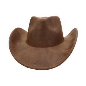 Nuevos sombreros de vaquero de cuero al aire libre para hombres de vaquero occidental personalizados Sombreros de vaquero en cuero genuino Sombreros de moda al por mayor - Product Image 5