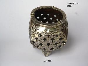 Alta calidad precios al por mayor vidrio y metal hecho votivo té luz titular vidrio transparente para decoración del hogar portavelas - Product Image 4