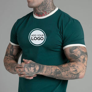 T-shirt en jersey à manches courtes Ringer pour hommes T-shirts d'entraînement surdimensionnés pour hommes T-shirts légers à séchage rapide à manches courtes - Product Image 2