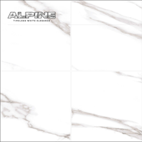 Novac Carrelage de sol et mur en céramique MARBELLA BEIGE ALPINE 600x600mm Surface brillante élégante pour la décoration intérieure