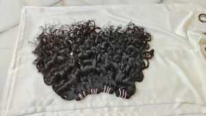 Cabello Remy Indio Virgen 100% Sin Procesar de Primera Calidad, Trama Doble a Máquina, Rizado Afro - Product Image 3