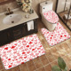 Ensemble de tapis de salle de bain imprimés sur mesure pour salle de bain, rideau de douche antidérapant, tapis de bain - Product Image 4