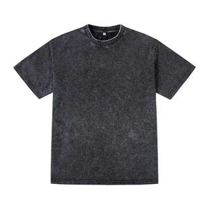 เสื้อยืดผ้าฝ้ายซักกรดสำหรับผู้ชายเสื้อเชิ้ตพิมพ์ลาย DTG รุ่นครอปเฮฟวี่เวท - Product Image 2