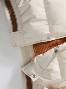 Chaqueta Bomber de Cuero de Alta Calidad para Hombre, Fabricante OEM, Chaqueta Acolchada con Logotipo Personalizado, Bordado de Alta Calidad para Invierno - Product Image 5