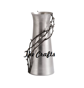 Florero de Metal a granel de Color plateado y dorado con florero de Calidad exclusiva para uso de decoración de mesa de comedor - Product Image 3