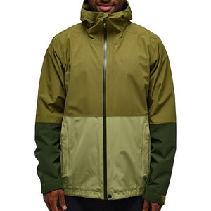 Chaqueta Impermeable de Lona 100% Algodón con Capucha, Chaqueta Softshell Ligera para Senderismo, Cortavientos Impermeable para Hombre, para Camping y Escalada - Product Image 1