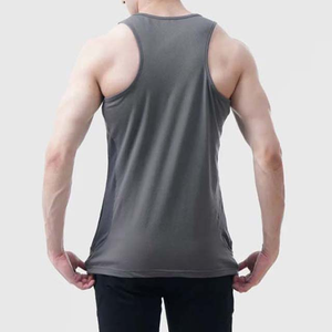 เสื้อกล้ามออกกำลังกายผ้าฝ้ายถักสำหรับผู้ชายผ้าคอตตอนระบายอากาศได้ดีปรับแต่งสีและขนาดได้ตามต้องการ - Product Image 2
