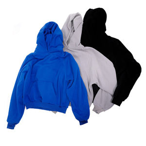 Sweat à capuche délavé vintage épais et surdimensionné French Terry Hoodies 100% Cotton Washed Hoodie - Product Image 3